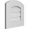 Ekena Millwork Arch Top Surface Mount PVC Gable Vent: Non-Functional, w/ 3-1/2"W x 1"P Standard Frame, 14"W x 42"H GVPAR14X4201SN - alternate 2